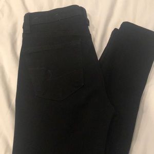 American Eagle black super hi-rise jegging